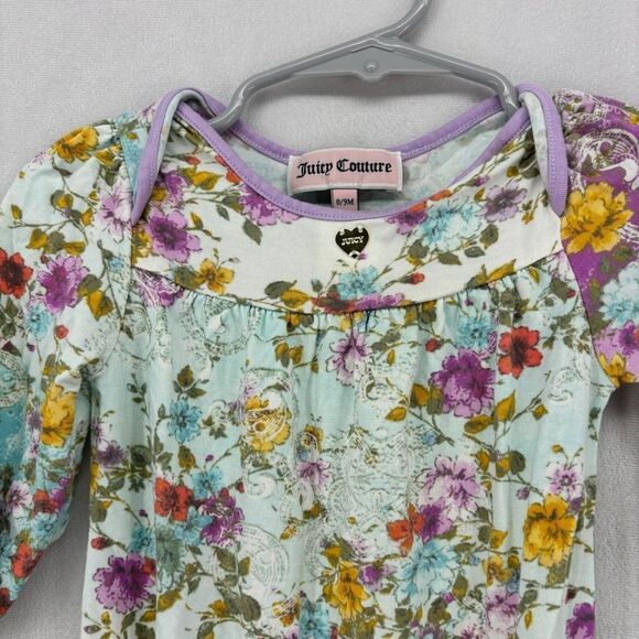3/$20🌴 Juicy Couture Baby 0-9 Months Sleep Sack Dress Newborn Going Home Floral - Picture 4 of 5